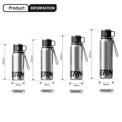 Double Wall Vacuum Insulated Thermos Bottle Stainless Steel Flask Portable Travel Mug With Lid Outdoor Hiking Gym Daily Use