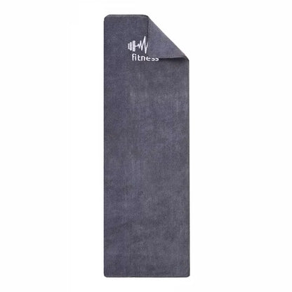 Grey Unisex High-Absorbency Quick-Dry Gym Towel | Sweat-Enhanced Sports Mat for Basketball, Running & Fitness Workouts