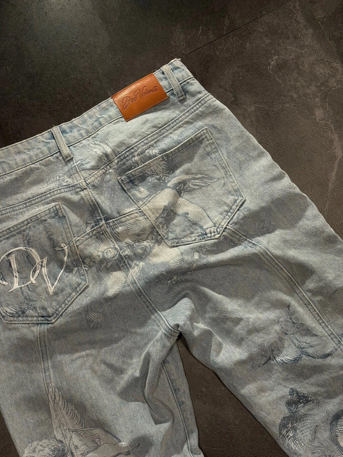 Y2k Angel Baggy Jeans Retro High Street Cupids Arrow Men Women Pants American Hip Hop Streetwear Unisex Casual Straight Jeans