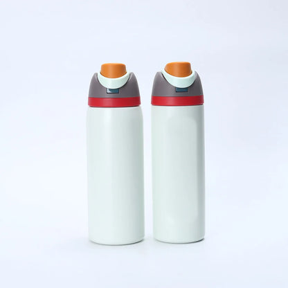 24Oz Insulated Stainless Steel Water Bottle with Straw BPA Free Leakproof Bottle Daily Sports Use Prefect Gift for Women