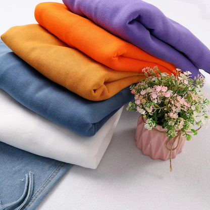Simple autumn women's hoodie, casual fleece long sleeved warm full set women's pullover