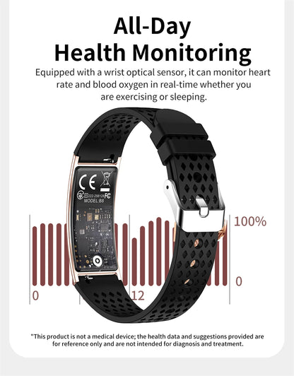 New Smart Bracelet Men Fitness Tracker IPX8 Waterproof Heart Rate Sleep Monitor Outdoors Sports Smartwatch Band For Android IOS