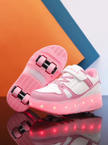 Popular and fashionable children's upgraded version of walking shoes, automatic bouncing wheel sports shoes