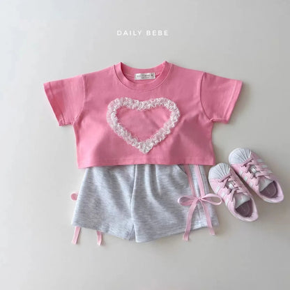 Summer Baby Girls Casual Shorts - Trendy Loose Fit with Butterfly Knot Waist