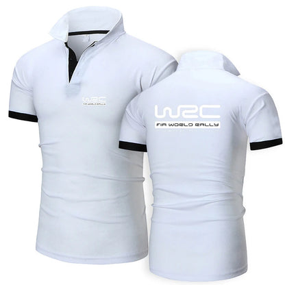 World Rally Championship WRC New Fashion Polo Shirt Men Casual Turn Down Collar Short Sleeve Shirt Slim Fit Summer Tops Polo
