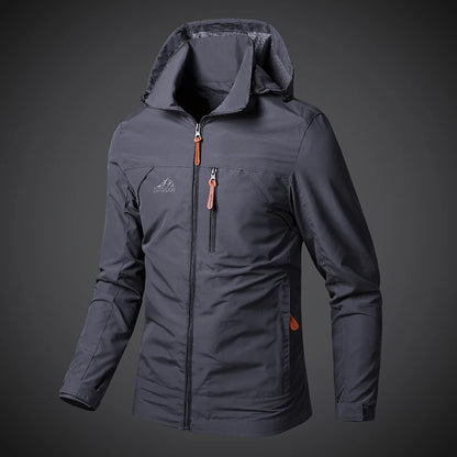 Men's Windproof Jacket – Breathable Cycling Jacket With Hooded Collar | Outdoor Gear