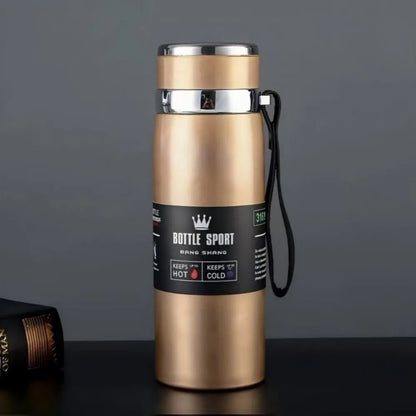 800ml/1000ml 316 Stainless Steel Thermos Cup Sports Home Travel Kettle Portable Sling Kettle Large Capacity Outdoor