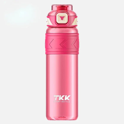 TKK 1000ml Water Bottle Sports Watter Bottle Tritan BPA Free Straw Portable Leak-proof Plastic Drinkware Outdoor Fitness Kettle