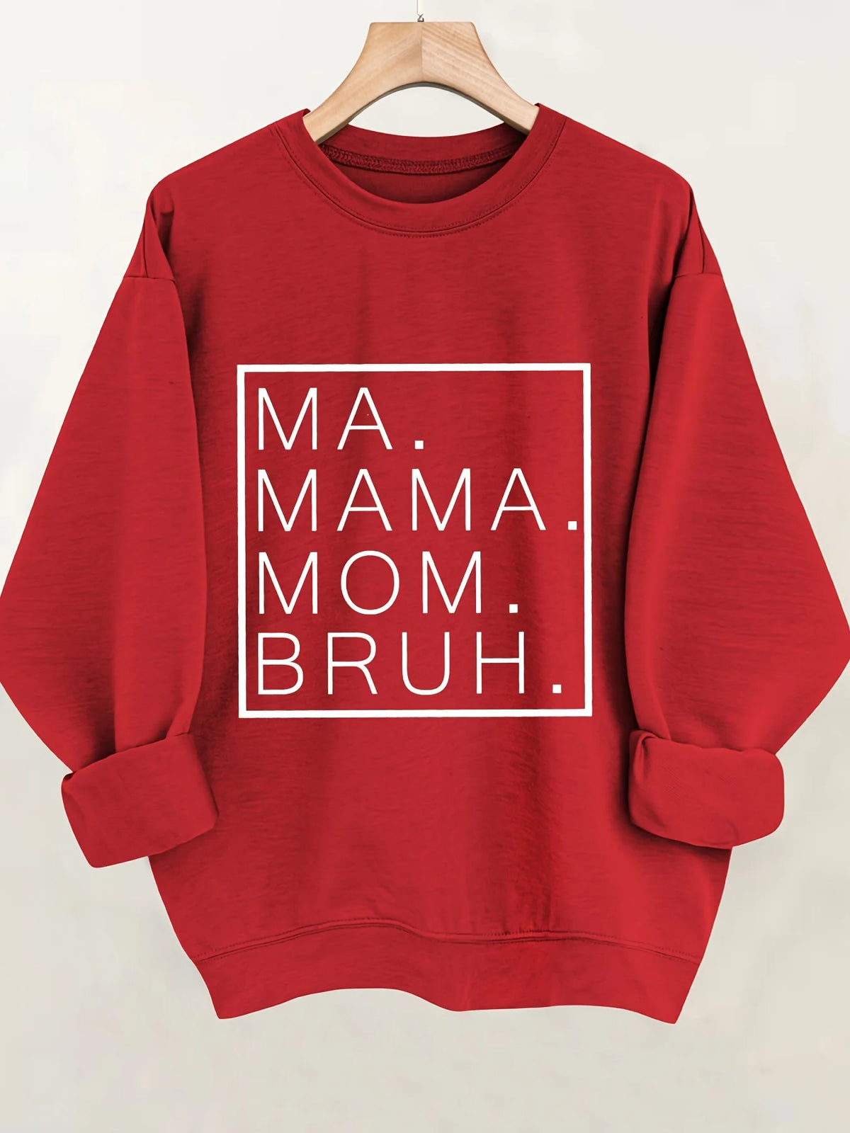 Women's Autumn and Winter Loose Casual Comfortable Letter Printed Thick Long-Sleeved Round Neck Hoodie Pullover
