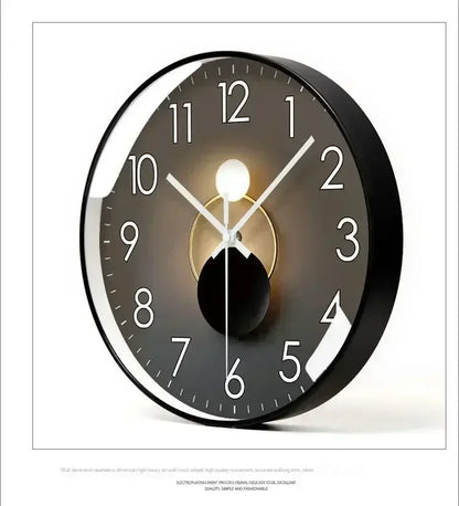 Silent Battery Operated Wall Clock - Non-Ticking Decor for Home  Office