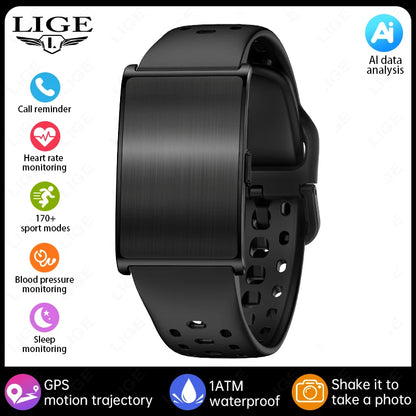 New GPS Trajectory AI Health Bracelet Heart Rate Blood Pressure HRV Monitor Call Reminder Smart Watch Sport Band Fitness Tracker