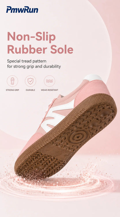 Trend Fashion Sport Shoes For Women PU Leather Waterproof Female Sneakers Anti-slippery Running Footwear For Boys Girls