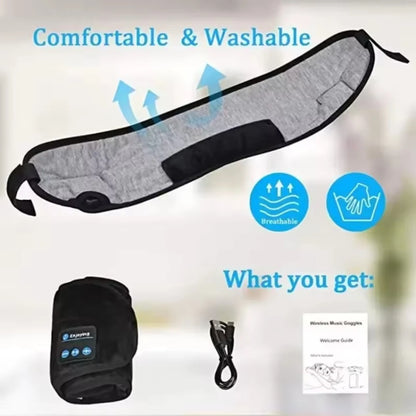 1pc Bluetooth Earphones Sports Sleeping Headband Elastic Wireless Headphones Music Eye Mask Wireless Bluetooth Headset Headband
