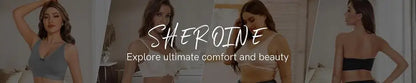 Sheroine Women's Floral Lace Cotton Bra Plus Size Wire-Free Non-Foam Comfort Wide Straps Full Coverage Sleep Underswear