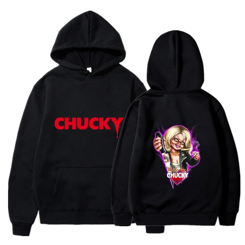 Chucky Horror Hoodie - Unisex Harajuku Hip Hop Sweatshirt for Autumn  Winter