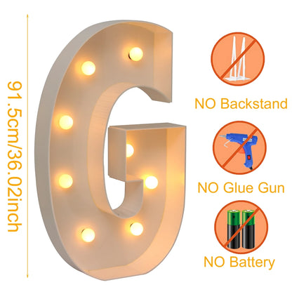 Giant LED Light Box - 915CM Baby Shower Birthday  Wedding Decor