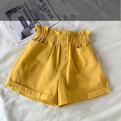 Korean Girls Casual Shorts - Thin Summer Trousers for Kids 3-12Yrs