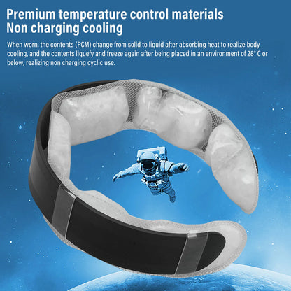 Neck Cooler Neck Cooling Tube TPU PCM Reusable Wearable Ice Cooling Ring Neck Cooler for Summer Heat Hot Weather Outdoor Sports