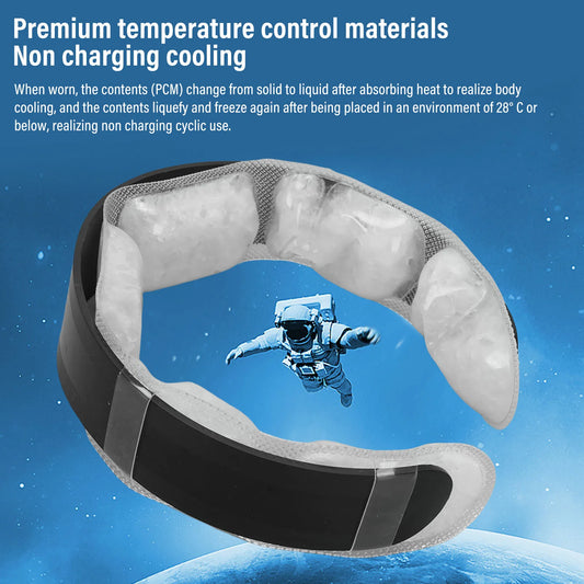 Neck Cooler Neck Cooling Tube TPU PCM Reusable Wearable Ice Cooling Ring Neck Cooler for Summer Heat Hot Weather Outdoor Sports