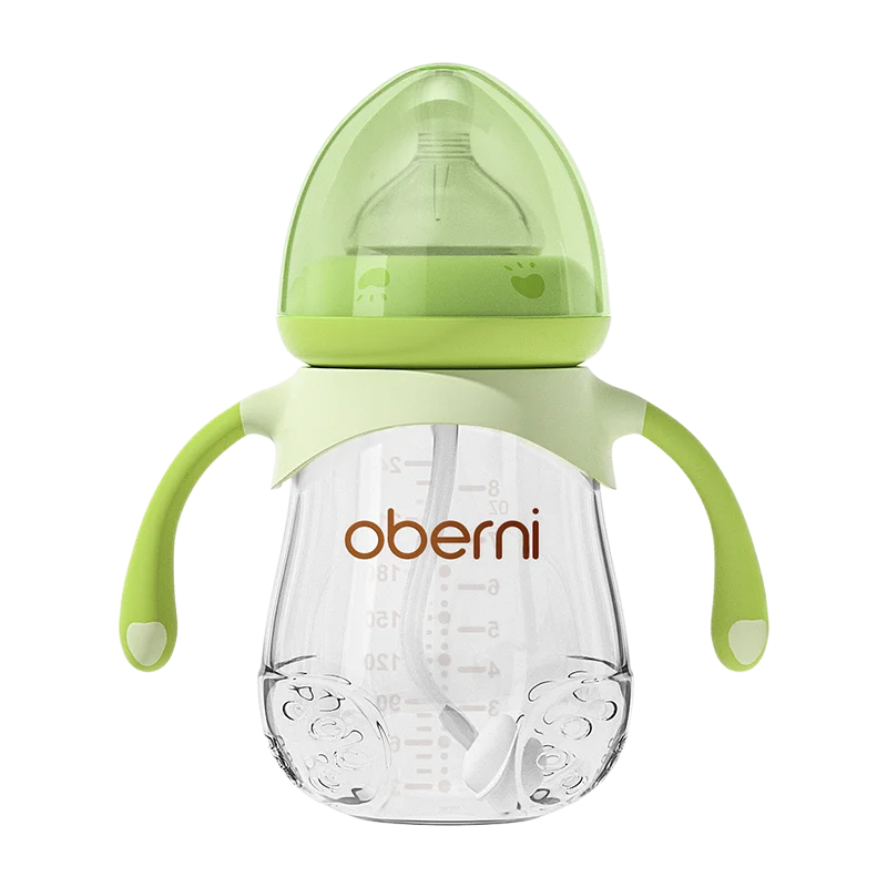 Oberni 150ml+180ml PPSU Imitated Breast Baby Milk Bottle set Anti bloating 0-6 Newborn Baby Bottle With Resistant to Falling