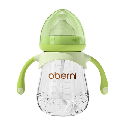 Oberni 150ml+180ml PPSU Imitated Breast Baby Milk Bottle set Anti bloating 0-6 Newborn Baby Bottle With Resistant to Falling