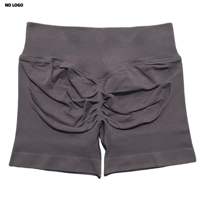 Women Sports Shorts - Low Waist Elastic Band Gym Biker Scrunch Fitness 4.5''