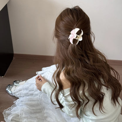 2026 New Trend Cute Flower Shape Hair Claw Set Sweet Cherry Print Hair Clips Hair Accessories For Women Girls Daily Summer Wear