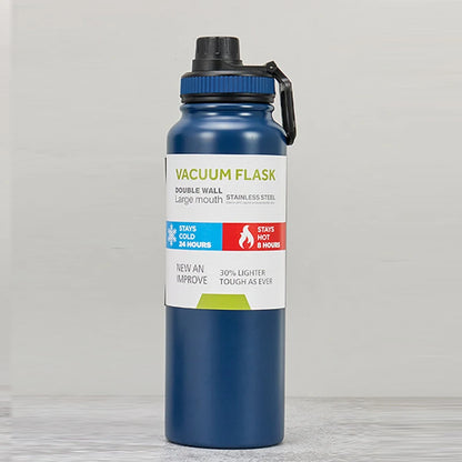 600/800/1000MLStainless Steel Thermos Bottle Car Thermal Cup Vacuum Flask Keeps Cold and Heat Thermal Mug Sports Insulated Cup
