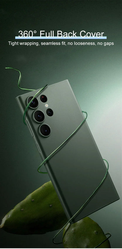 UltraThin 0.3mm shockproof transparent Outer case For Samsung Galaxy S26 S25 S24 Ultra Plus Solid Color Clear Frosted Matte Case