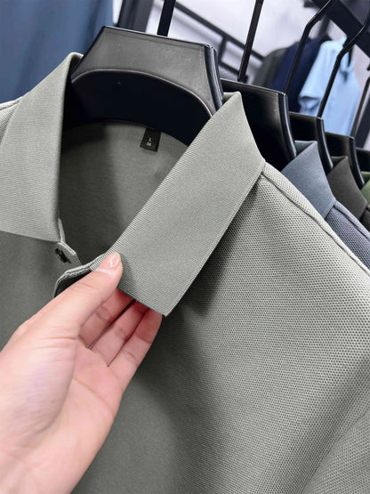 Mercerized Cotton100% Men's Summer Luxury Brand Short Sleeves Polo Shirt 25 Colors Choose From T-Shirt Business Leisure Men Top