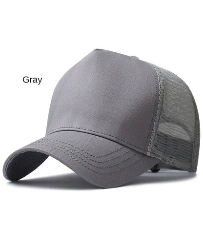 Big Head Man Large Size Mesh Baseball Hats Outdoors Plus Size Sport Caps Dad Oversize Trucker Cap 56-61cm 62-66cm