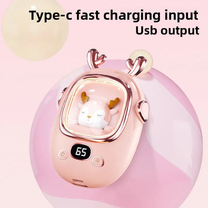 Cute Pet USB Electric Hand Warmer 3000mah Portable Mini Power Bank Winter Gift For Students Waterless Hot Water Bag