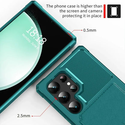 Card Wallet Case for Samsung Galaxy S24 S23 FE S25 Plus S22 S21 S26 Ultra A17 A37 A56 A36 A55 A35 A15 A54 A34 A52S A05S A05 A16