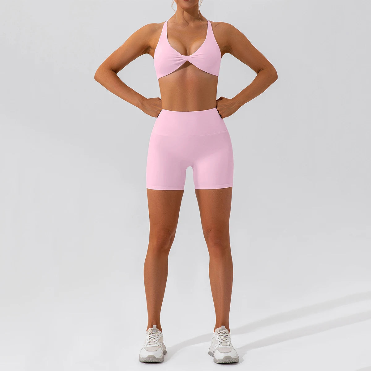 Women Yoga Suit - Quick Dry Gym Tracksuit With Long Sleeve Top & High Waist Leggings