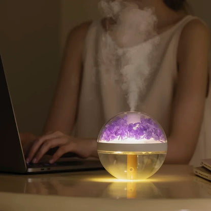 270ML USB Rechargeable Air Humidifier with LED Light - Home Hydration Mist Maker - ZOOMNSTORE