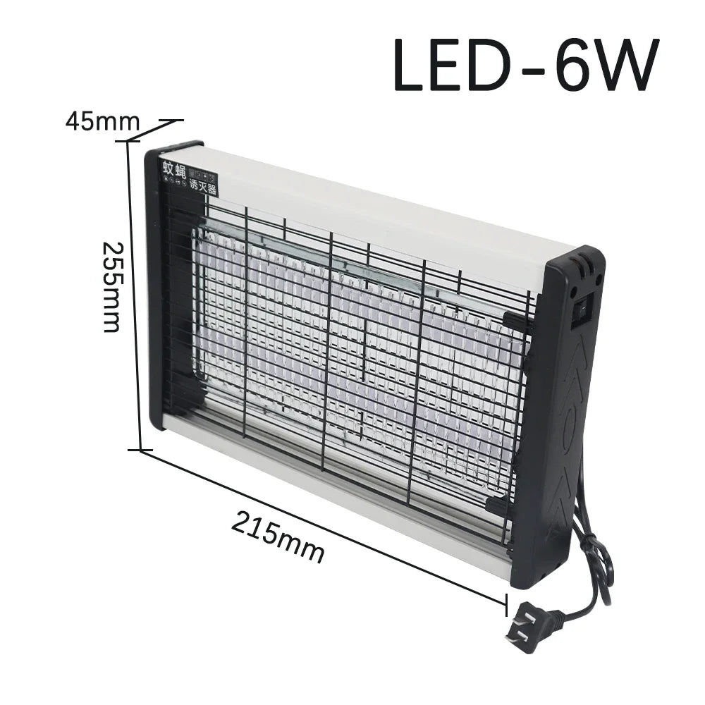 Wall-Mounted UV Mosquito Killer Lamp, Rechargeable Electric Shock Insect Killer for Indoor & Outdoor, Noiseless Pest Control