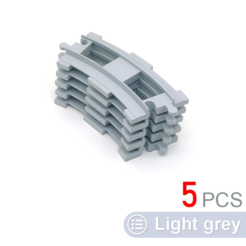 Kids Train Track Blocks – DIY Railway Toy Set With Large Plastic Bricks & STEM Gift