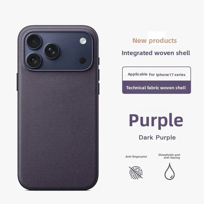 New Original Technology Woven Magnetic Case For iPhone 18 Pro 17 16 15 14 13 Pro Max For Magsafe Wireless Charger Official Cover