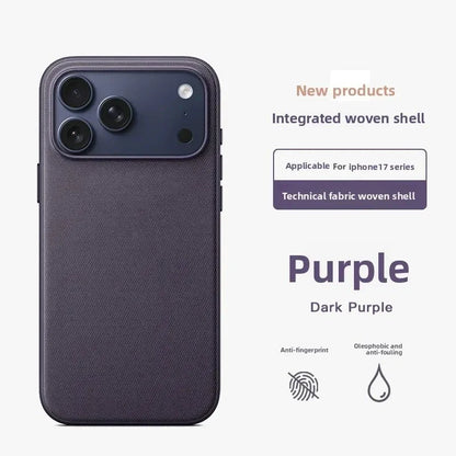New Original Technology Woven Magnetic Case For iPhone 18 Pro 17 16 15 14 13 Pro Max For Magsafe Wireless Charger Official Cover