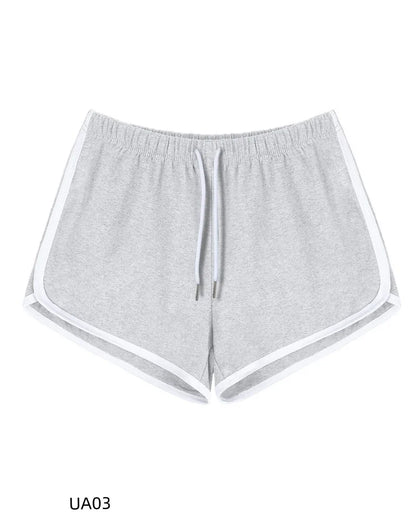 Summer Women's Casual Solid Cotton Shorts Yoga Gym Workout Fitness Pants Loose Student Comprehensive Training Short