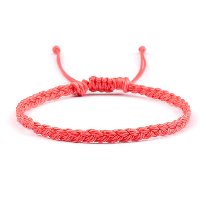 Handmade Braided Bracelets - Adjustable Waxed Thread Charm Jewelry for Men  Women