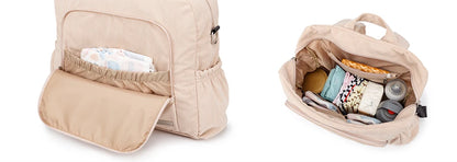 Soboba Large Capacity Diaper Backpack for Mom with Soft Corduroy Fabric and Convenient Design