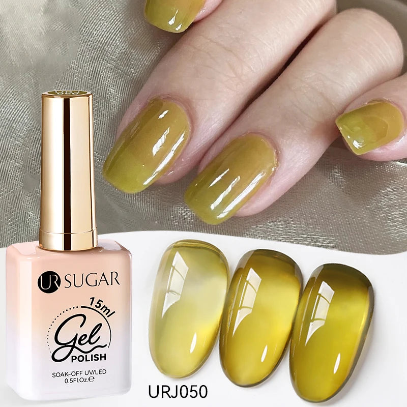 Jelly Gel Polish - Eco Friendly Semi Permanent UV LED Nail Polish for Salon Use