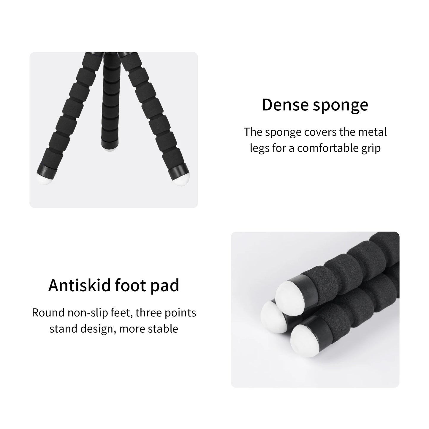 Tripod For Phone Flexible Sponge Octopus Mini Tripod For IPhone Mini Camera Tripod Phone Holder Clip Stand