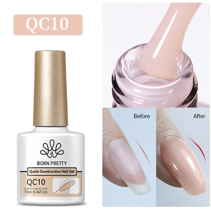 BORN PRETTY Gel Nail Polish Set - Super Top Coat  Base Gel 10ml Semi-Permanent Varnish