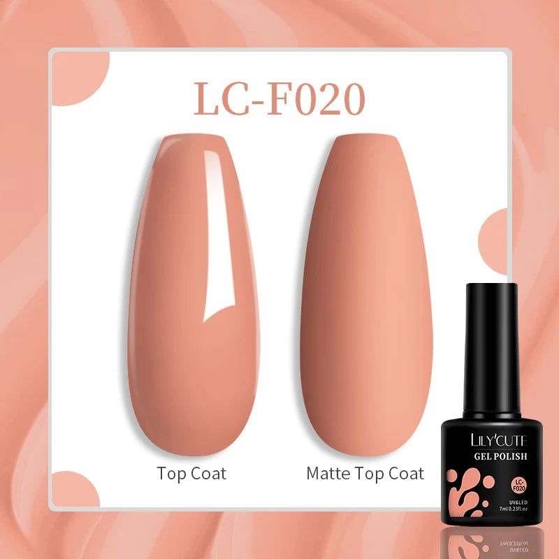 Gel Nail Polish - LILYCUTE UV Gel Varnish 7ML | Soak Off, Long Lasting Colors