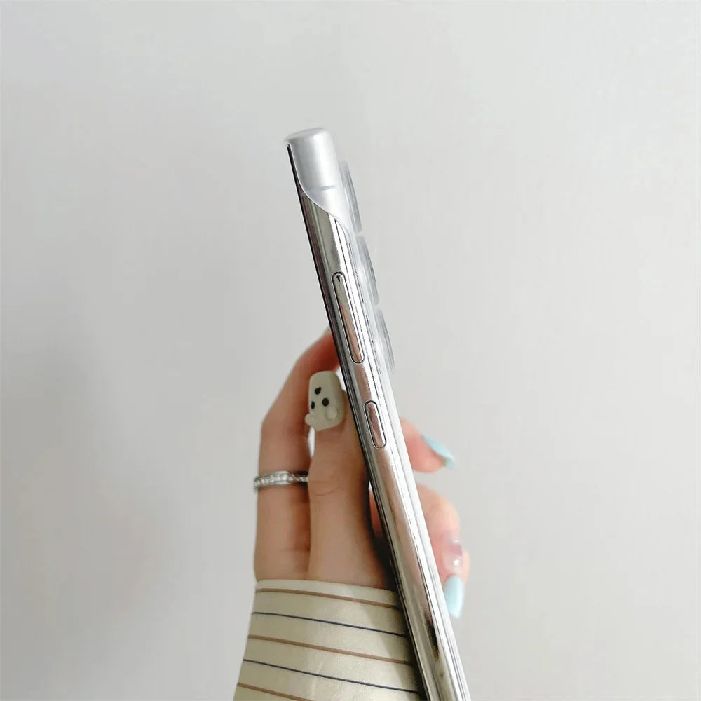 Ultra Slim For Magsafe Clear Frameless Phone Case For Samsung S26 S25 S24 Plus S22 S23 Ultra Magnetic Wireless Charging Cover