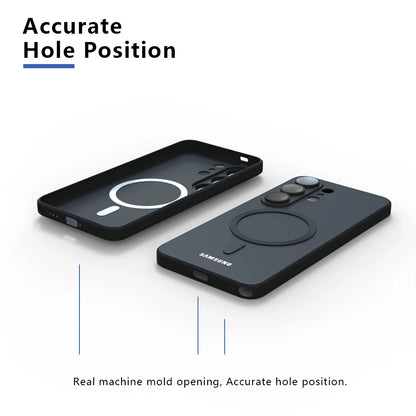 Luxury Soft Silicone For Magsafe Case For Samsung Galaxy S26 Ultra S26 Plus S26Ultra S25 FE S24 S23 With Camera Lens Full Covers