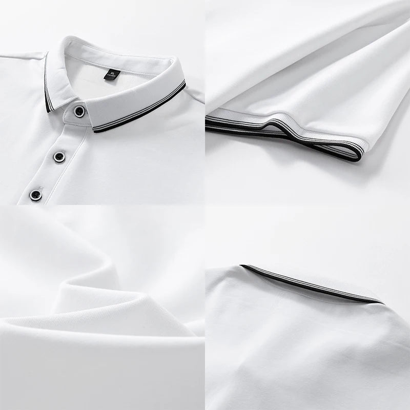 Oversized Men 7XL Polo Shirt 8XL 2026 Summer 95% Cotton Breathable Short Sleeve Collar Business Shirt Golf Man Top Clothes