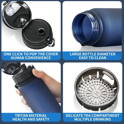 High Quality Water Bottle 500ML 1000ML BPA Free Leak Proof Portable for Adult Children Sports Gym Eco Friendly Drink Bottles